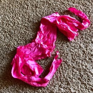 Pink Ribbon Tie Bottoms